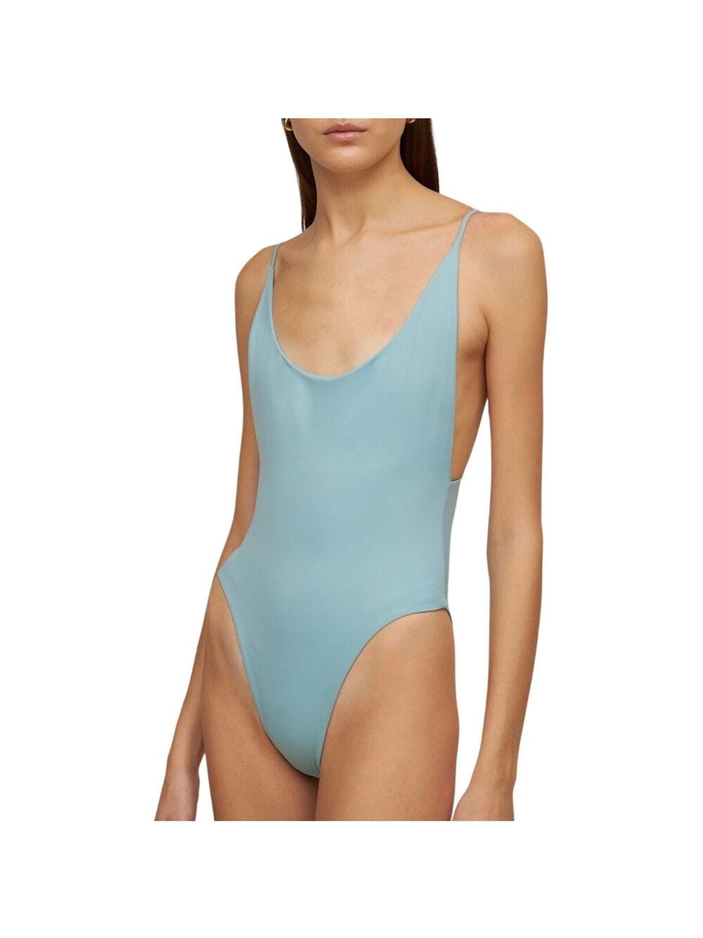 Dos Gardenias One Piece Swimsuit 1 Blue Econyl Eco Friendly Summer Beachwear NWT